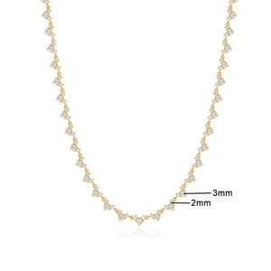 VILZSTUDIOS Triangle Shaped Zircon Necklace