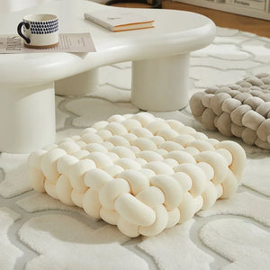 VILZSTUDIOS Handmade Knitted Square Cushion