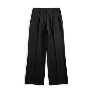 VILZSTUDIOS Black Comfortable Thin Straight Pants