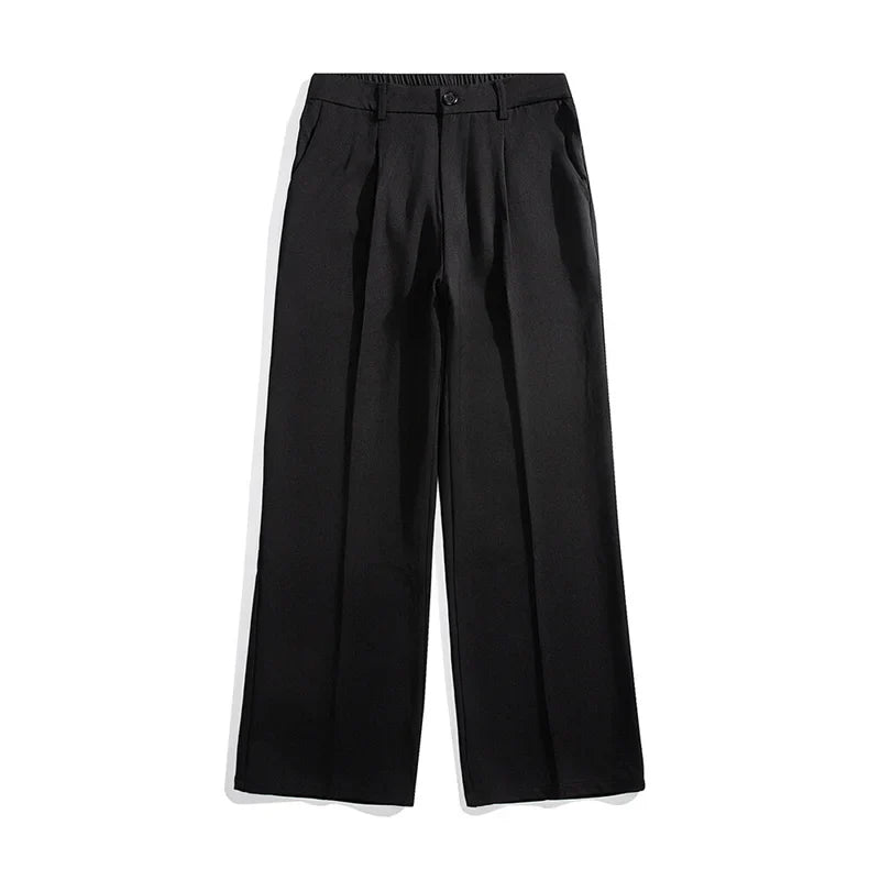 VILZSTUDIOS Black Comfortable Thin Straight Pants