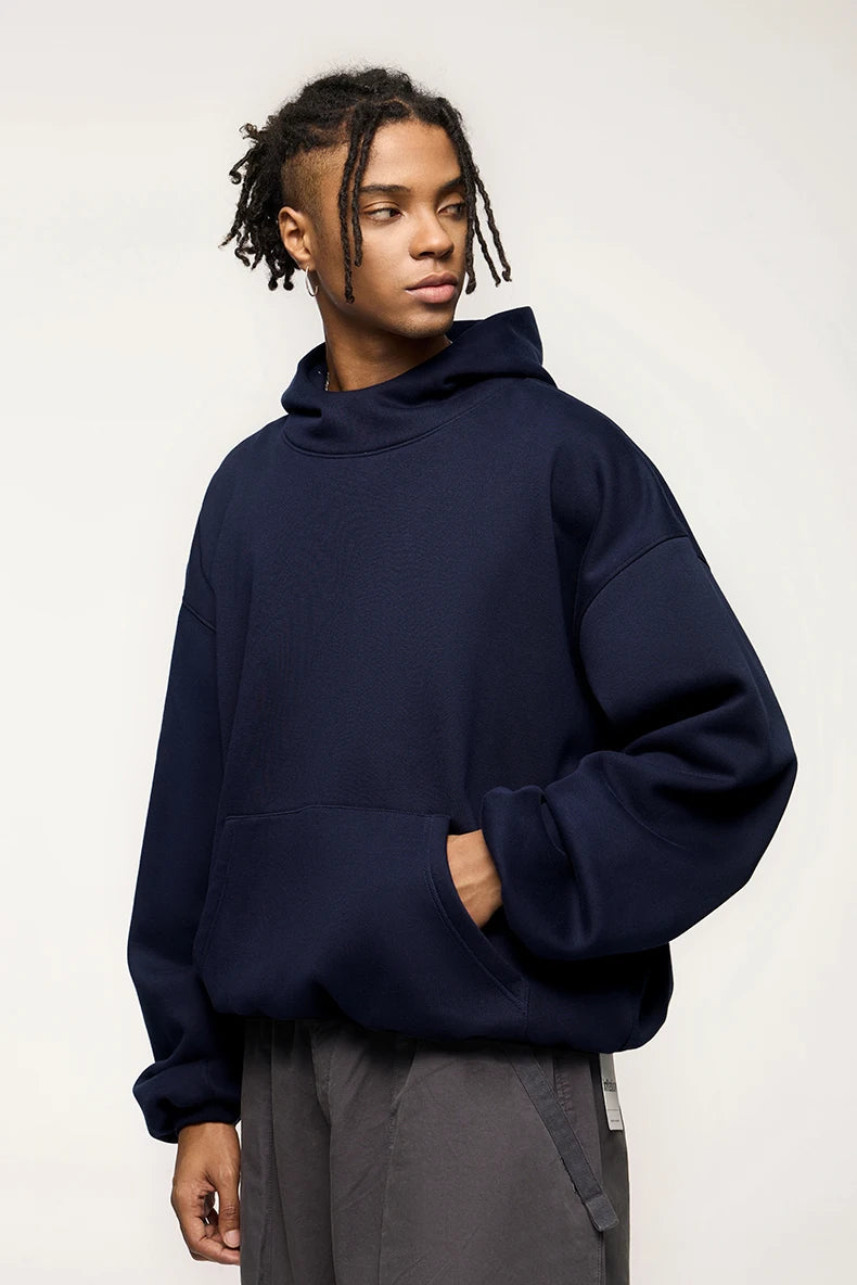 VILZSTUDIOS Thick Warm High Neck Fleece Hoodie