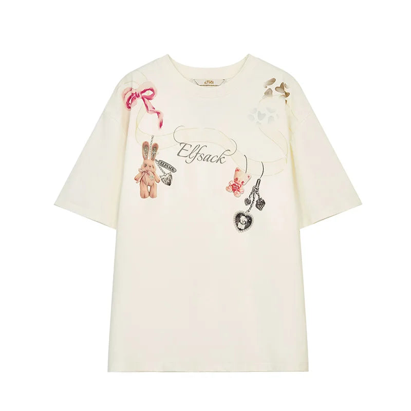 VILZSTUDIOS Cool Printed Short Sleeved T-Shirt