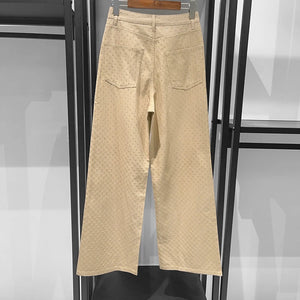 VILZSTUDIOS Diamond High Waist Straight Denim Jeans