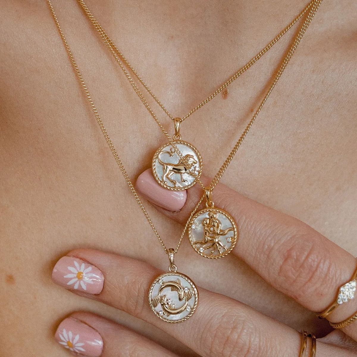 VILZSTUDIOS Vintage Zodiac Pendant Necklace