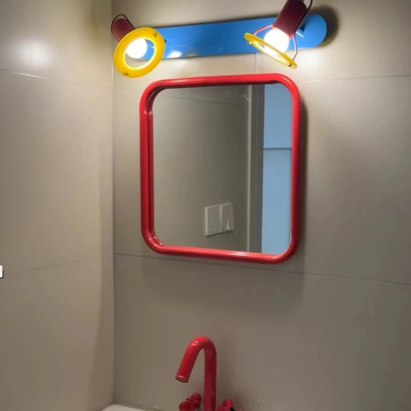 VILZSTUDIOS Decorative Wall Mirror Stainless Steel Framed Mirror Modern Wall Mounted Vanity Mirror for Bathroom