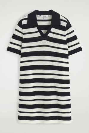 VILZSTUDIOS Fashionable Striped Mini Dress
