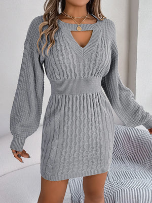 VILZSTUDIOS Cozy Knitted Bodycon Mini Dress