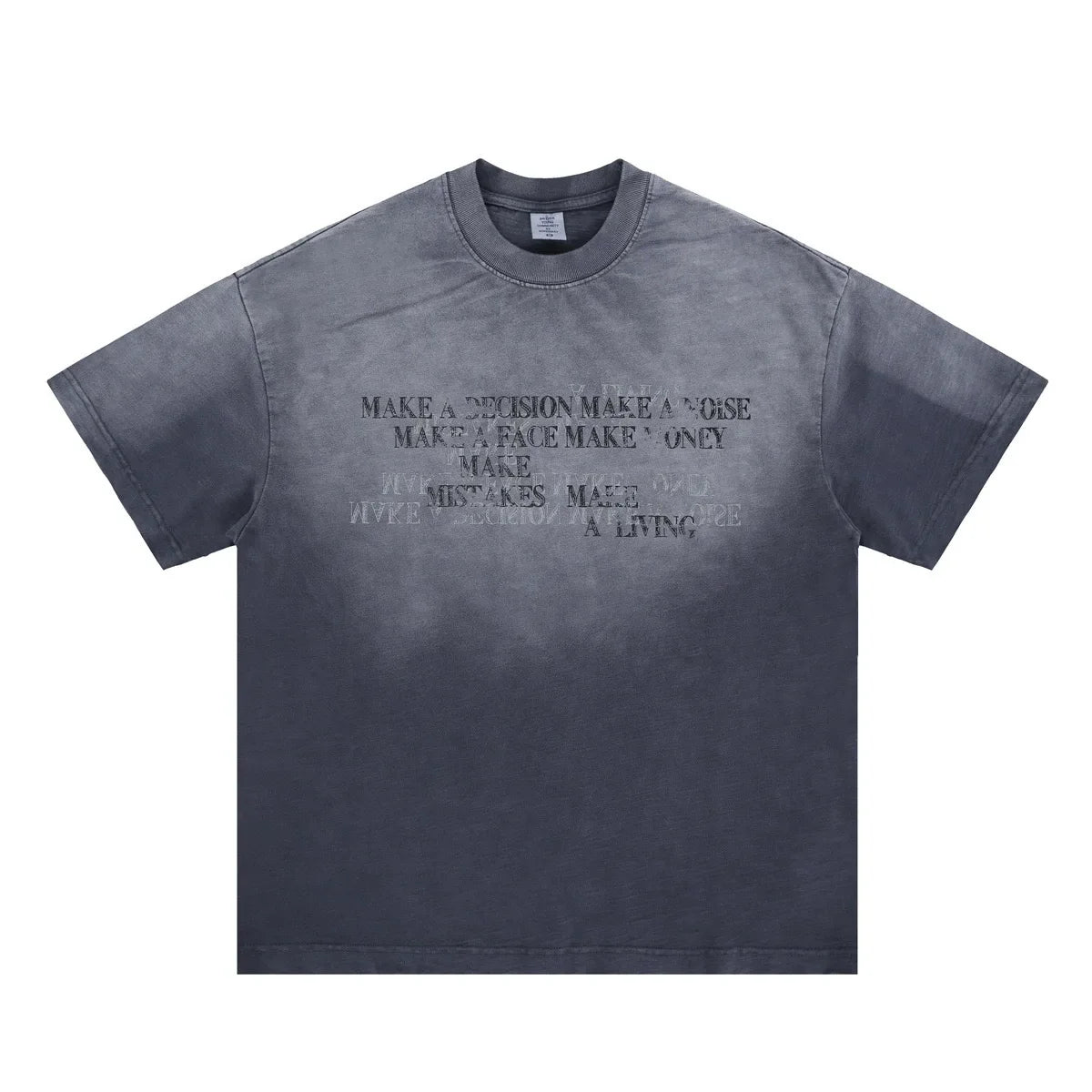 VILZSTUDIOS Vibrant Graphic Print Washed T-Shirt