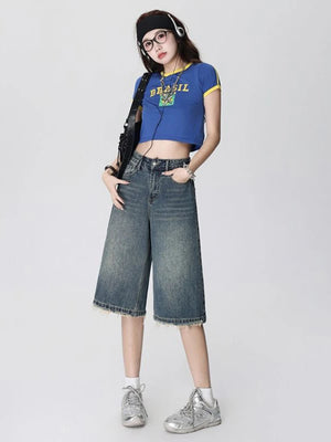 VILZSTUDIOS High Waist Retro Wide Leg Jeans
