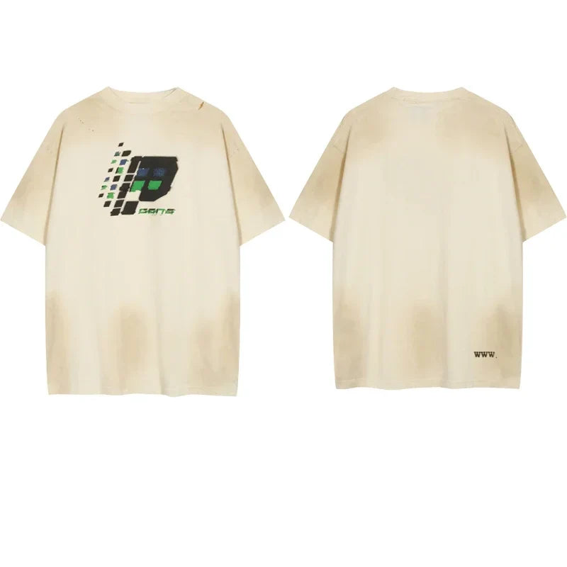 VILZSTUDIOS High Quality Patchwork Long Sleeve T-Shirt