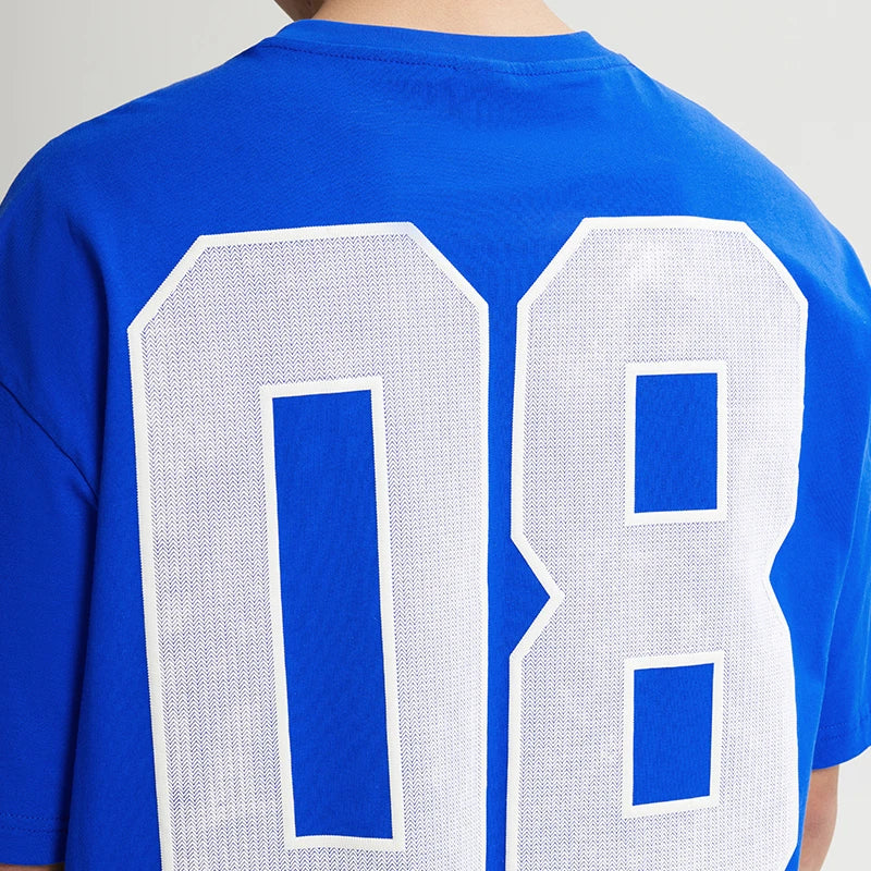 VILZSTUDIOS American Letter Print Cotton Casual T-Shirt