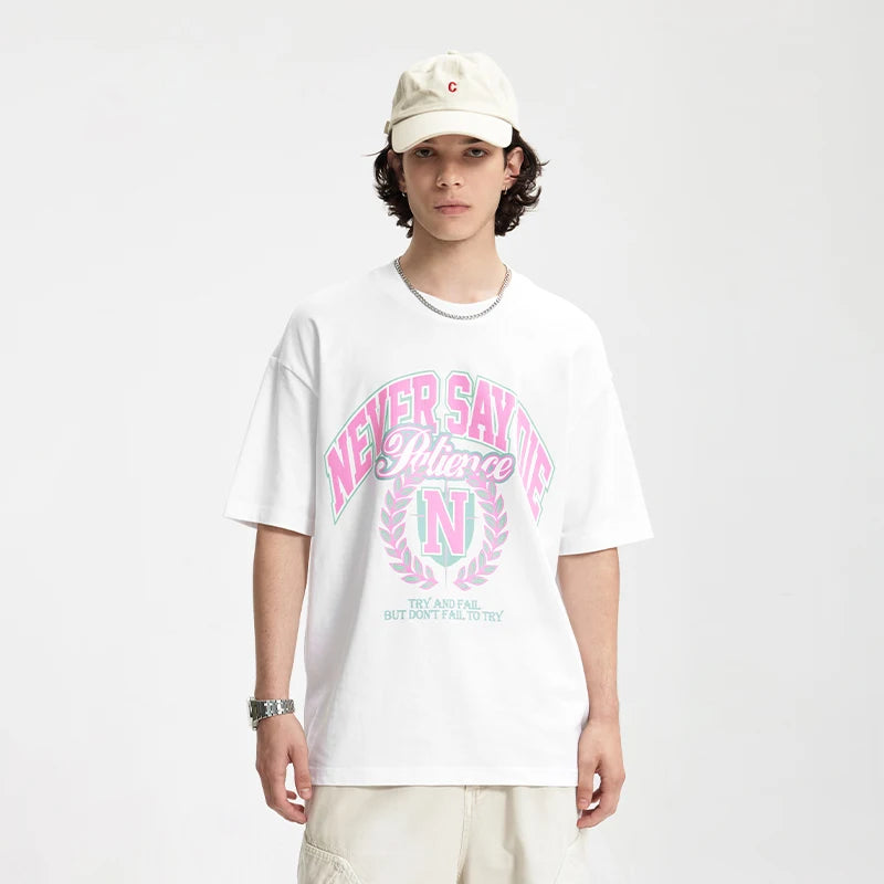 VILZSTUDIOS Trendy American Style College Printed T-Shirt