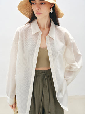 VILZSTUDIOS Versatile Minimalist Loose Casual Shirt