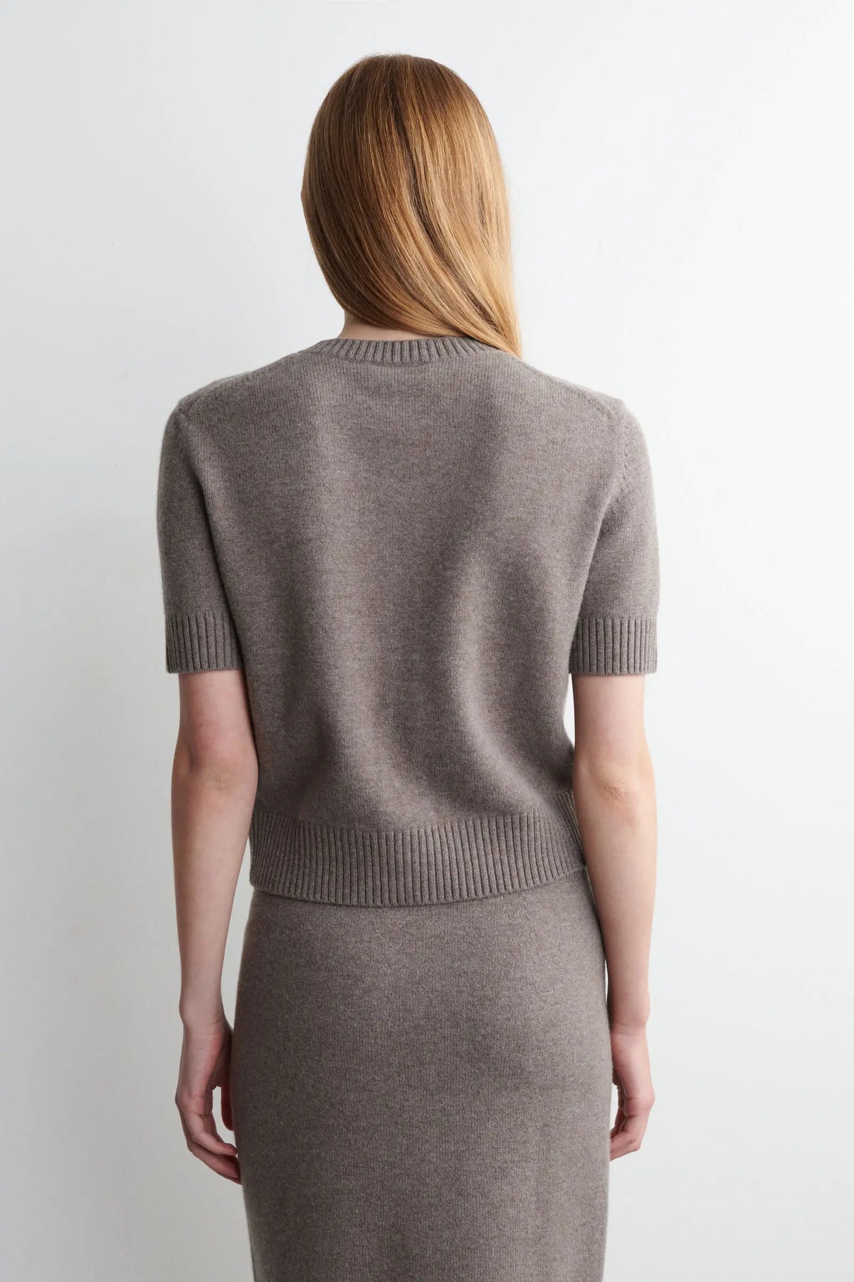 VILZSTUDIOS Short Sleeve Style Knitted Cardigan