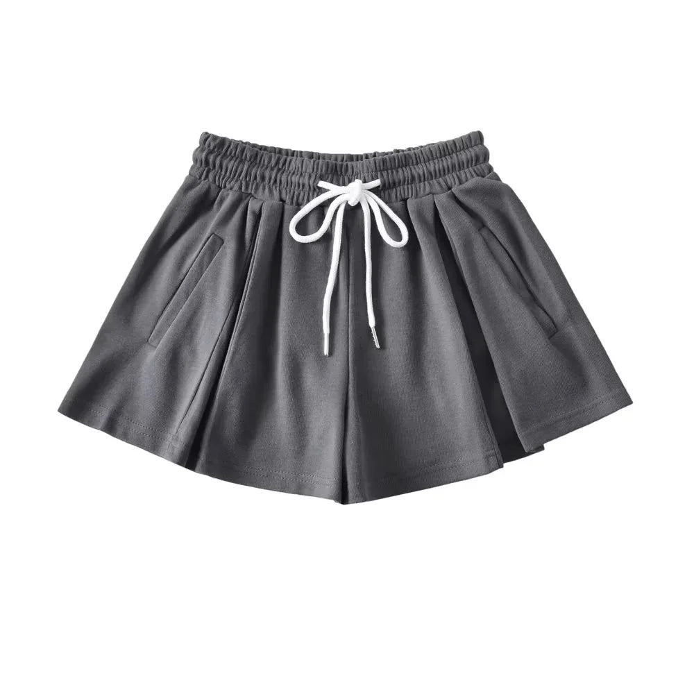 VILZSTUDIOS High Waist Flare Shorts Skirt Pants