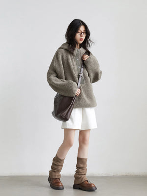 VILZSTUDIOS Granular Fleece Chic Hoodie