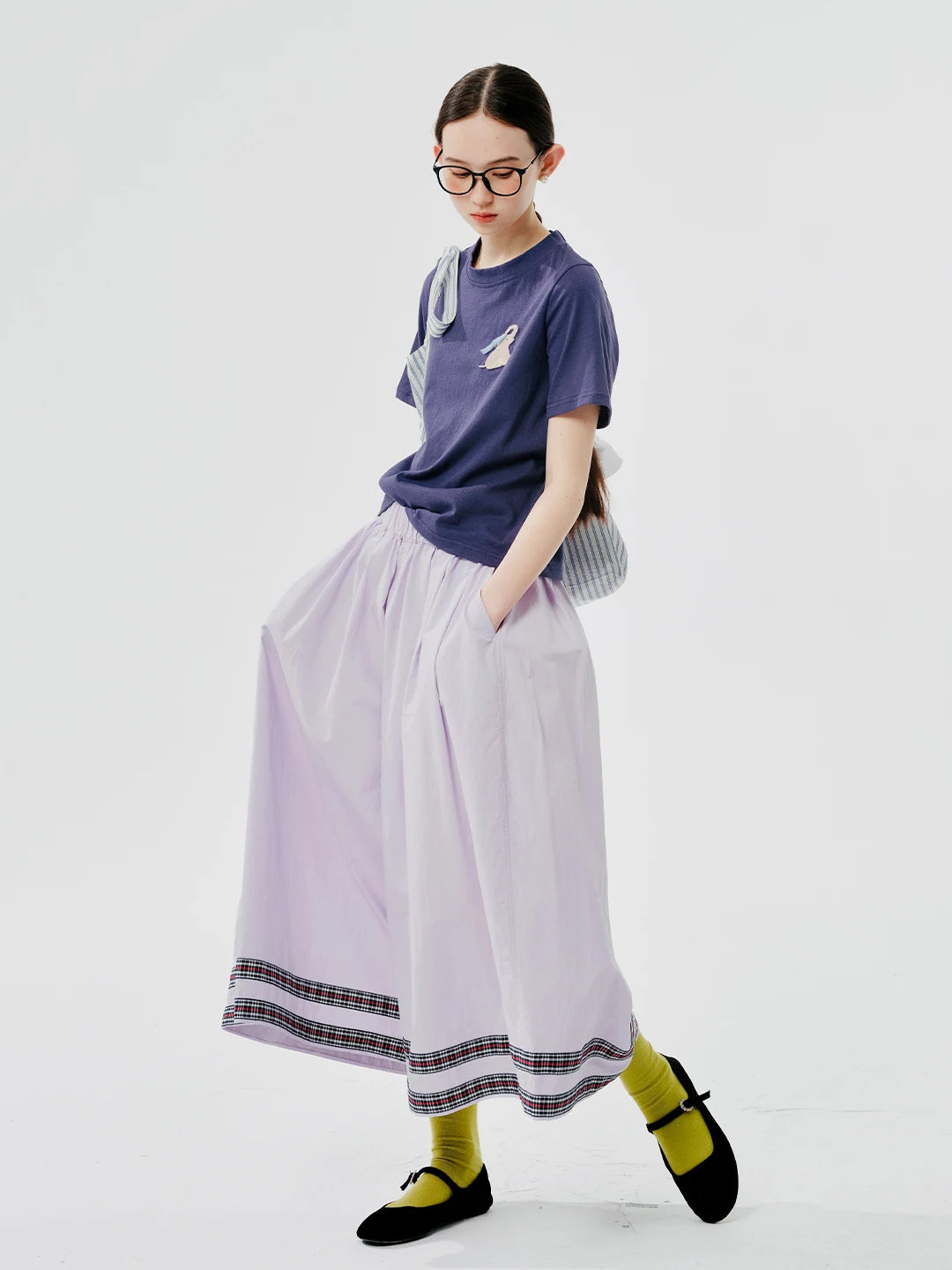 VILZSTUDIOS Stylish Slim Fit Embroidered Round T-Shirt
