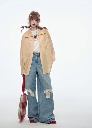 VILZSTUDIOS Classic Wide Leg Jeans