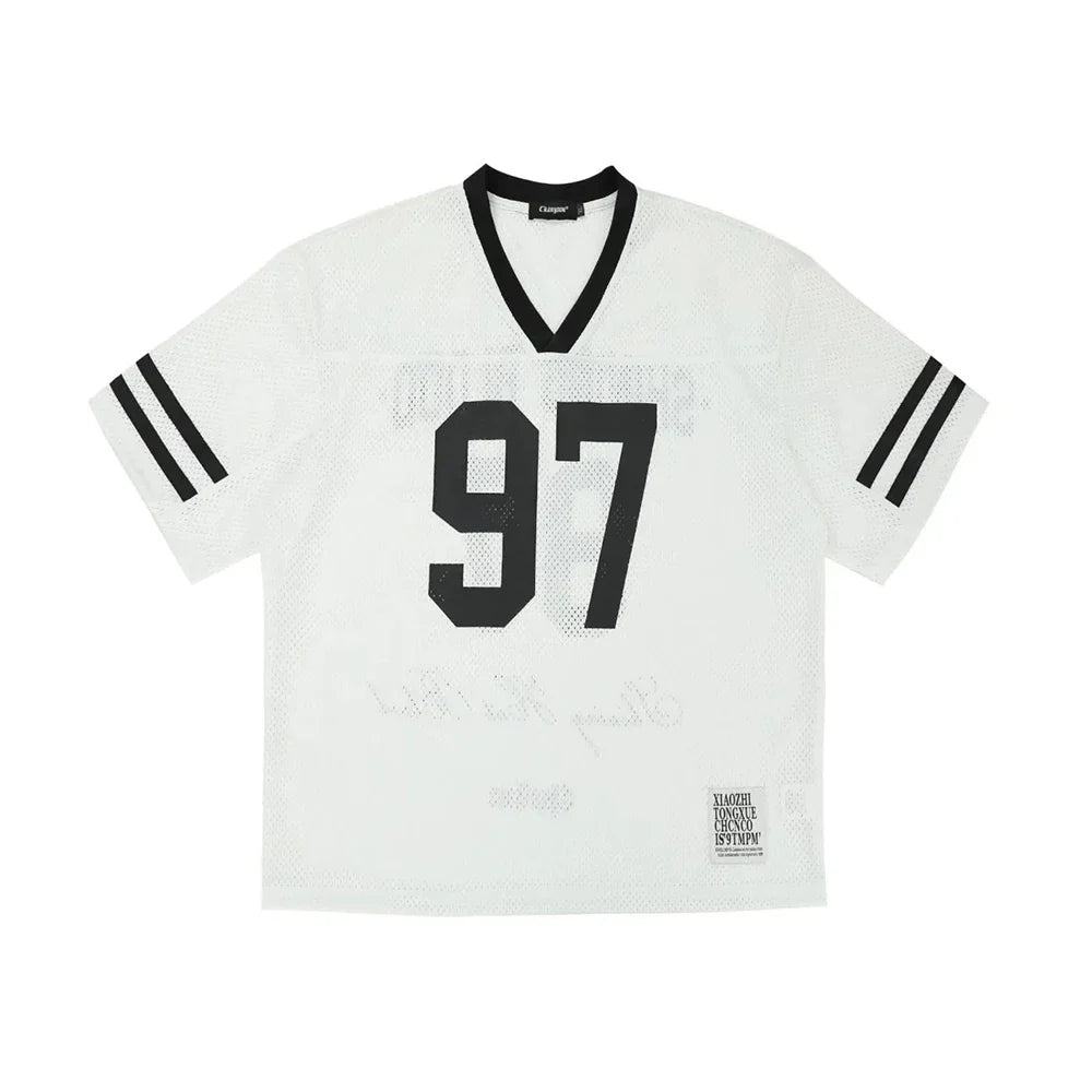 VILZSTUDIOS Breathable Retro Mesh Sports  T-Shirt