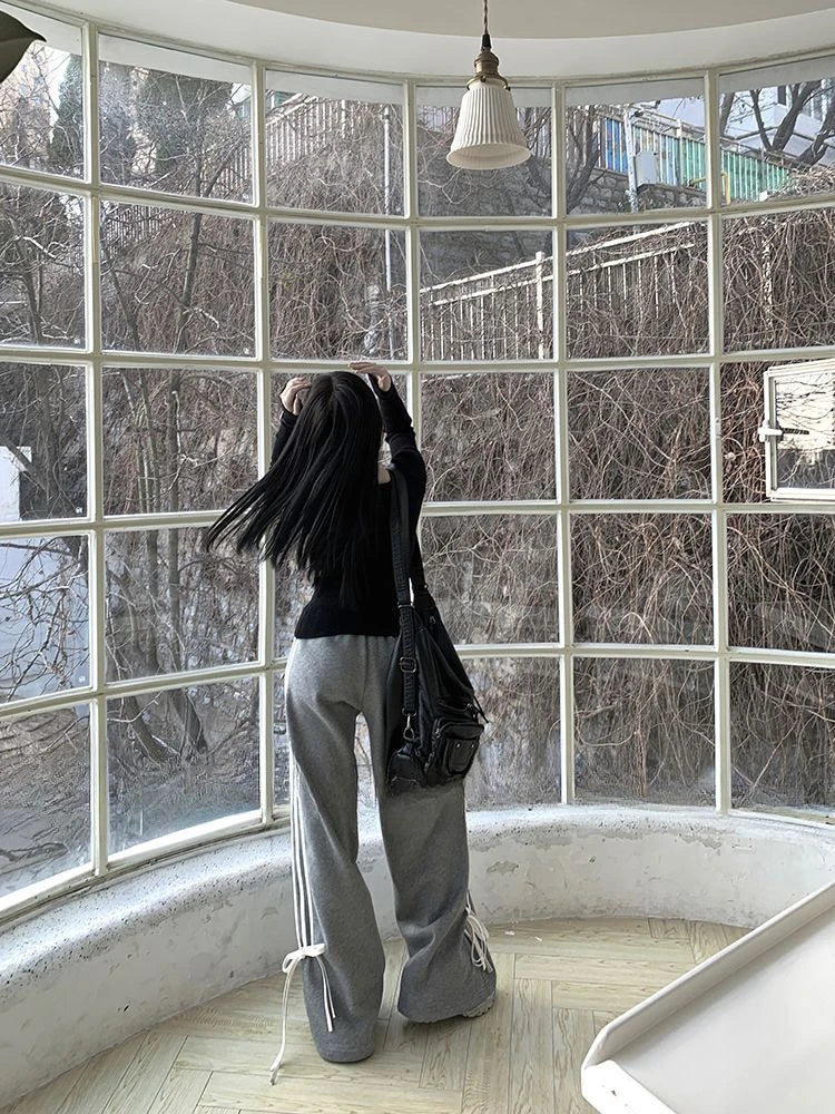 VILZSTUDIOS Hollow Out Ripped Knitted Long-Sleeve Top