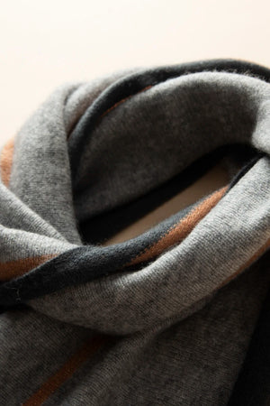 VILZSTUDIOS A-class High-quality 100% Cashmere New Cashmere Scarf 100% Knitted Warm Neck-Protecting High-end Fashion Wild Color in Winter.
