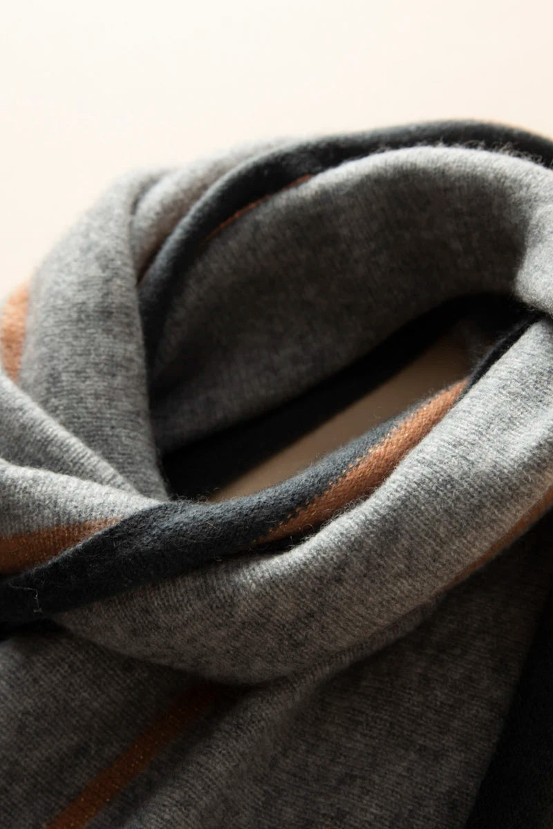 VILZSTUDIOS A-class High-quality 100% Cashmere New Cashmere Scarf 100% Knitted Warm Neck-Protecting High-end Fashion Wild Color in Winter.