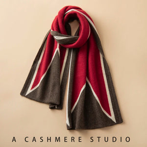 VILZSTUDIOS A-class High-quality 100% Cashmere New Cashmere Scarf 100% Knitted Warm Neck-Protecting High-end Fashion Wild Color in Winter.