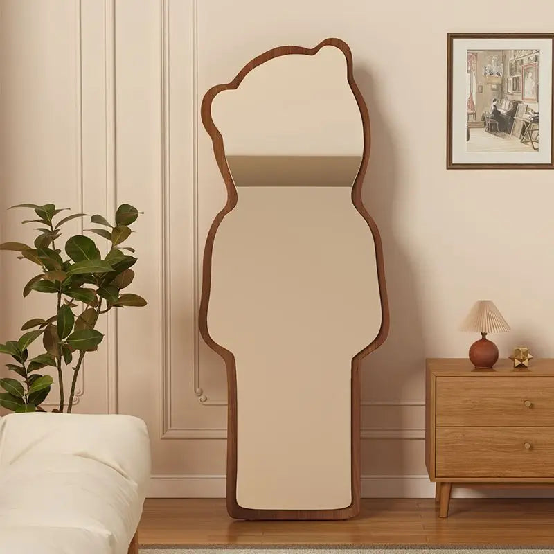 VILZSTUDIOS Floor-to-ceiling bear special-shaped full-body full-length mirror household mirror bedroom three-dimensional irregular cloud