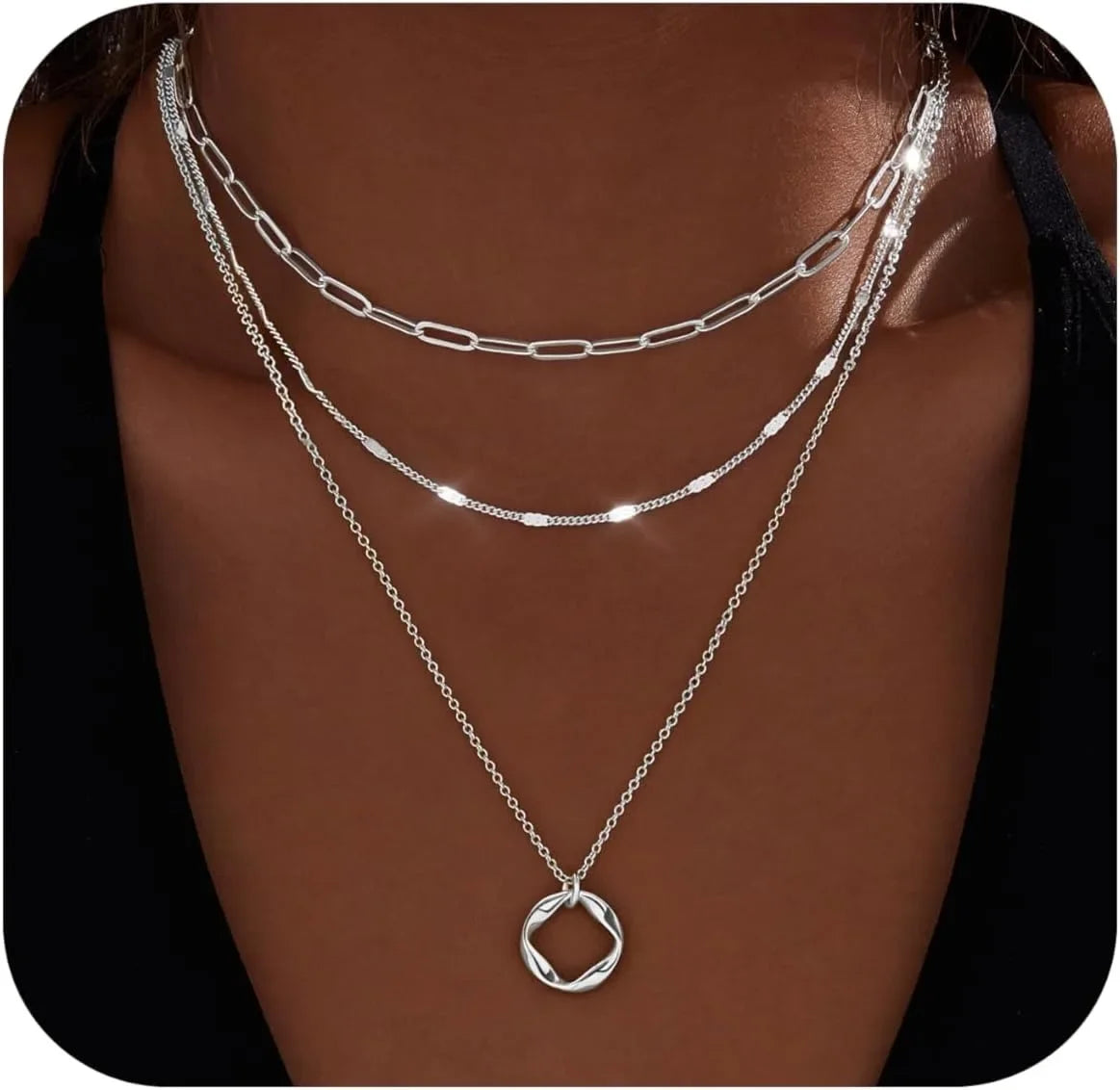 VILZSTUDIOS Layered 14k Gold Plated Necklaces