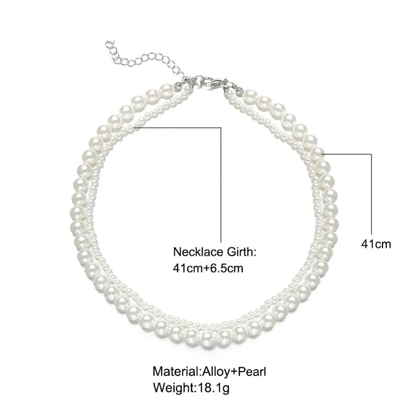 VILZSTUDIOS Elegant Pearl Beaded Necklace