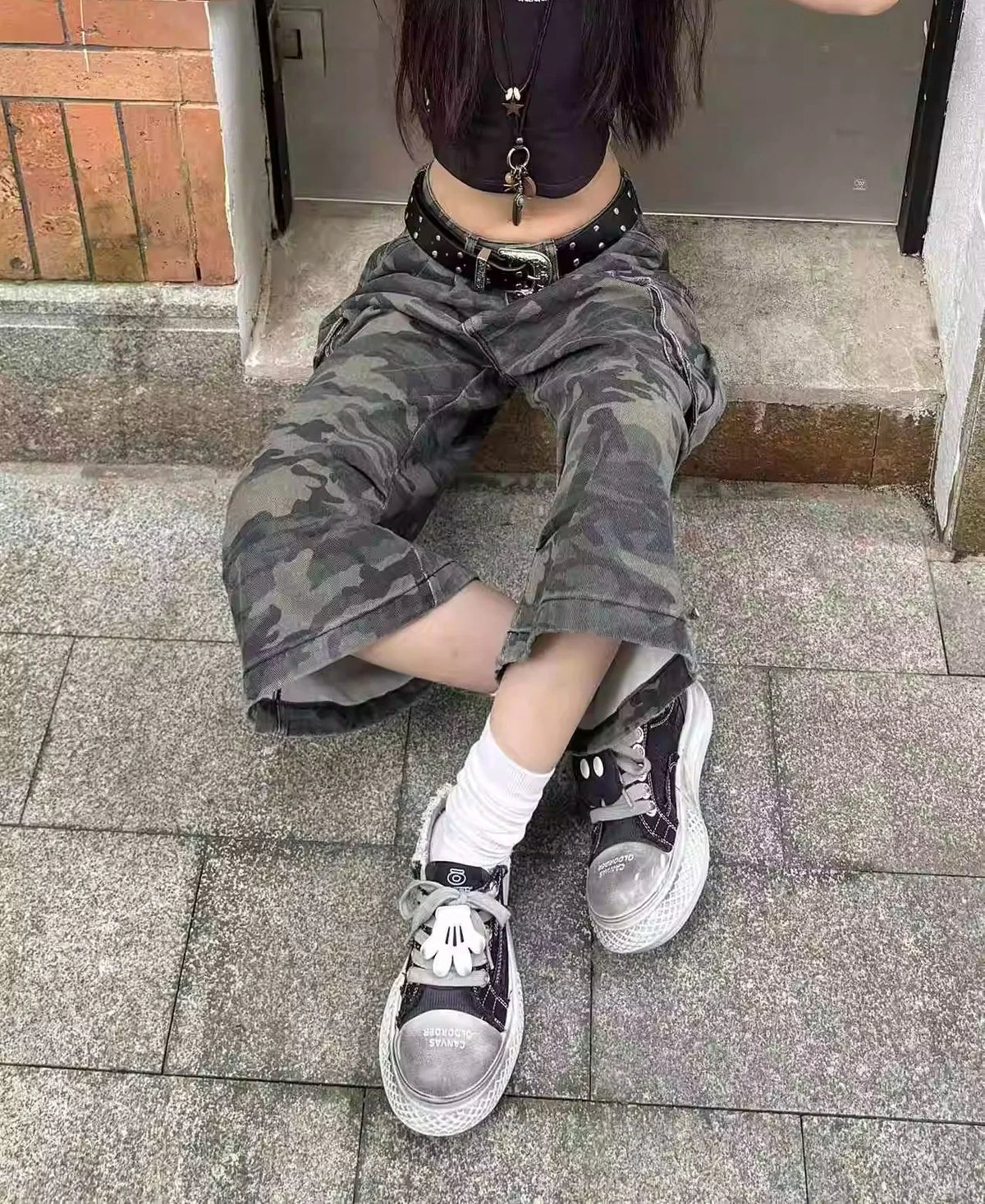 VILZSTUDIOS Camouflage Cargo Shorts for Young Shorts