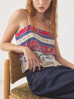 VILZSTUDIOS Bohemian Silk Tank Top