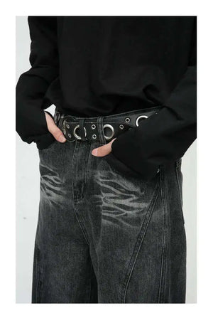 VILZSTUDIOS Vintage Baggy American Style Wide Leg Jeans