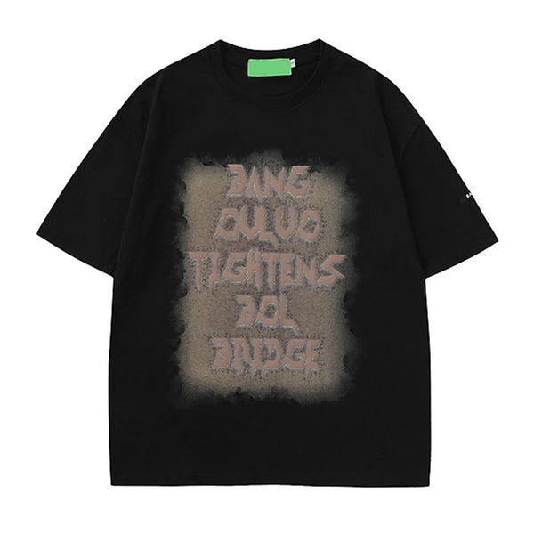 Oversized Letters Print T-Shirt