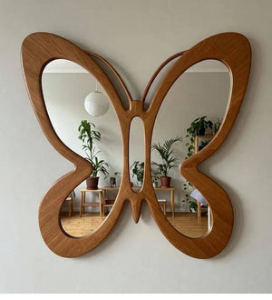 VILZSTUDIOS Irregular Big Decorative Mirrors Retro Luxury Bedroom Wall Make Up Mirror Vanity Aesthetic Girls Espelho Room Decoration
