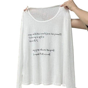 VILZSTUDIOS Sheer Mesh Cover-Up T-Shirt