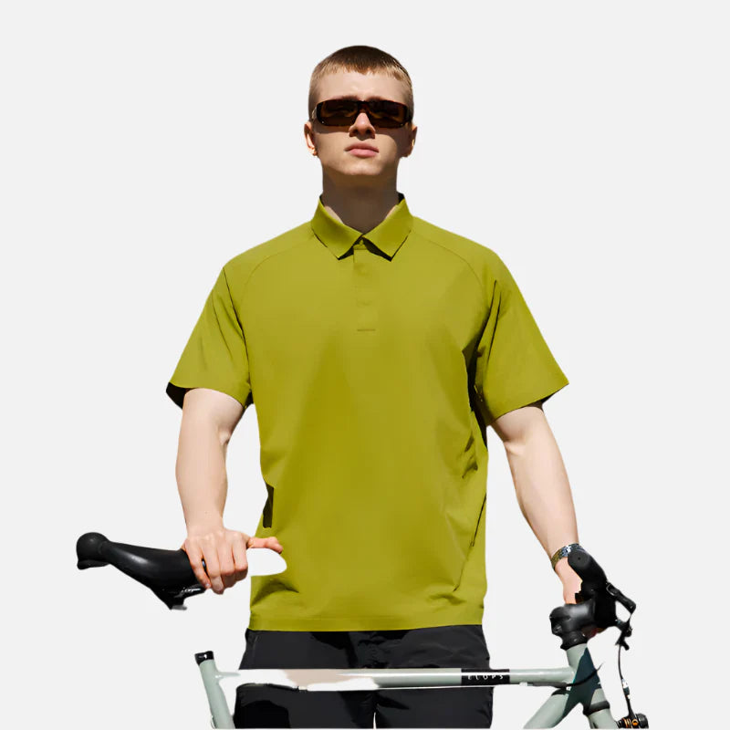VILZSTUDIOS Polo Solid Color Smooth T-shirt