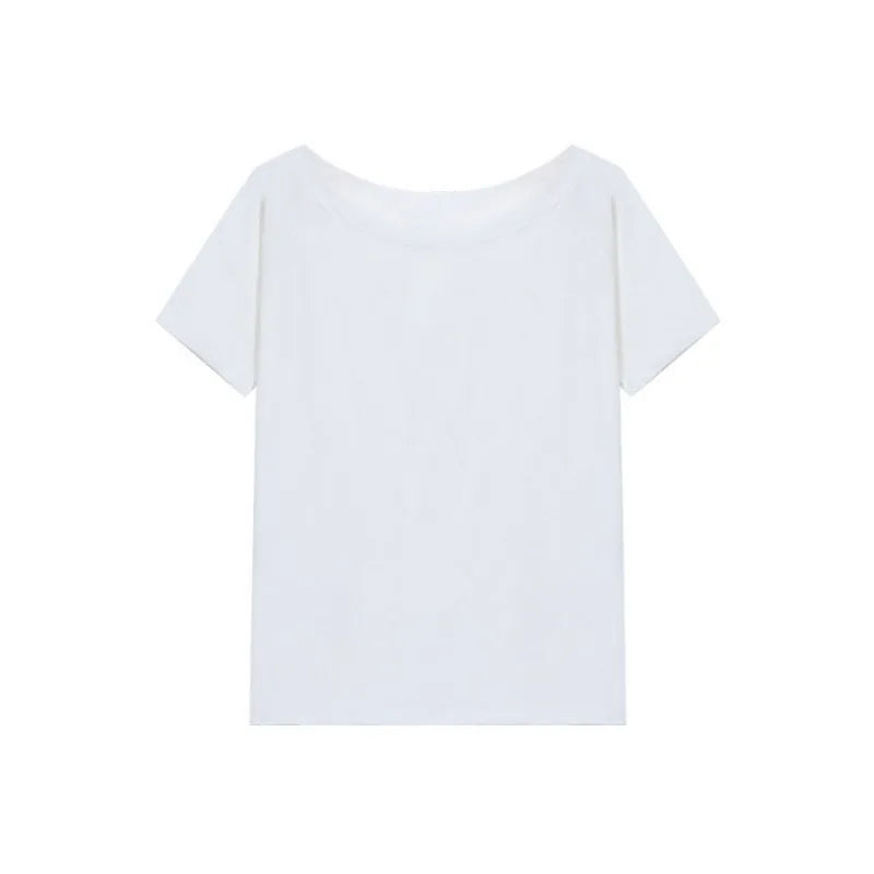 VILZSTUDIOS Basic Casual Off Shoulder T-Shirt