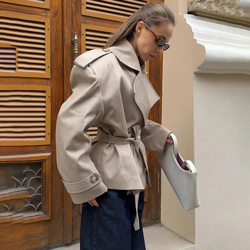 VILZSTUDIOS Lace Up Long Sleeve Jacket