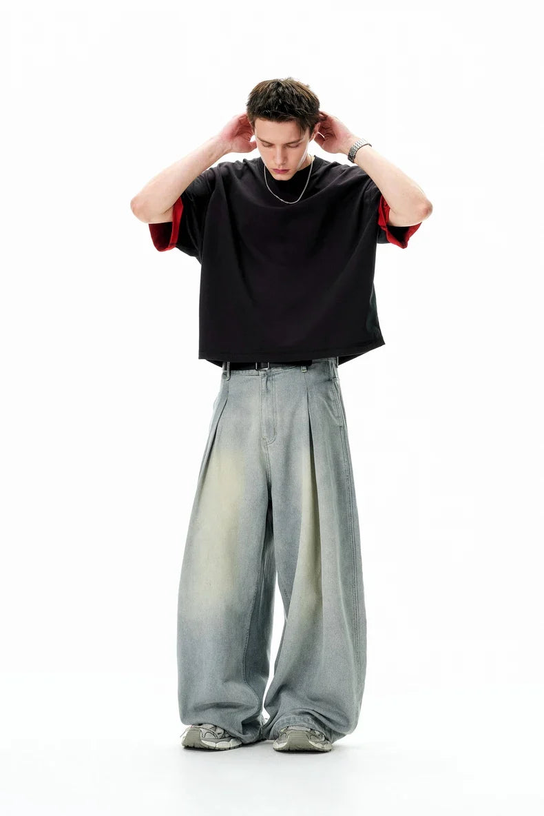 VILZSTUDIOS Vintage Loose Fit Wide Jeans