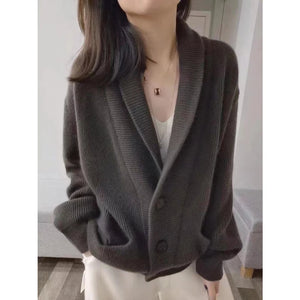 VILZSTUDIOS Luxurious Woolen Knitwear Cardigan