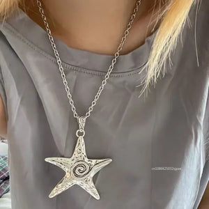 VILZSTUDIOS Big Metal Starfish Necklace