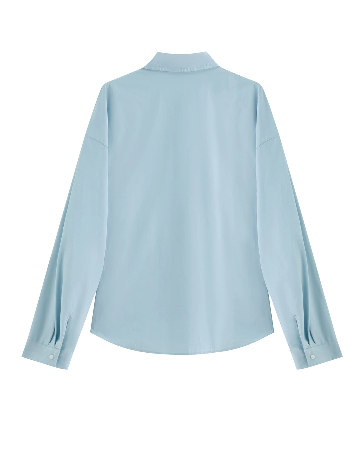 VILZSTUDIOS Minimalist Contrast Trim Cotton Shirt