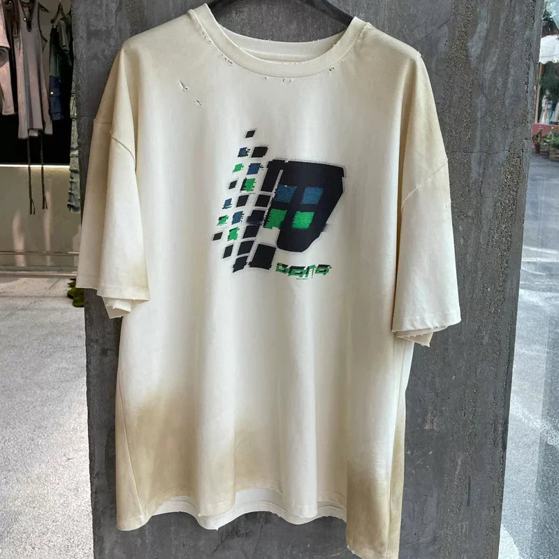 VILZSTUDIOS High Quality Patchwork Long Sleeve T-Shirt