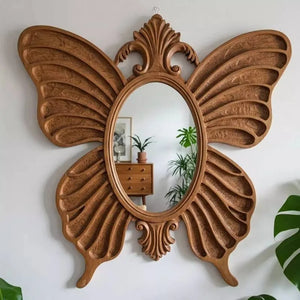 VILZSTUDIOS Irregular Big Decorative Mirrors Retro Luxury Bedroom Wall Make Up Mirror Vanity Aesthetic Girls Espelho Room Decoration