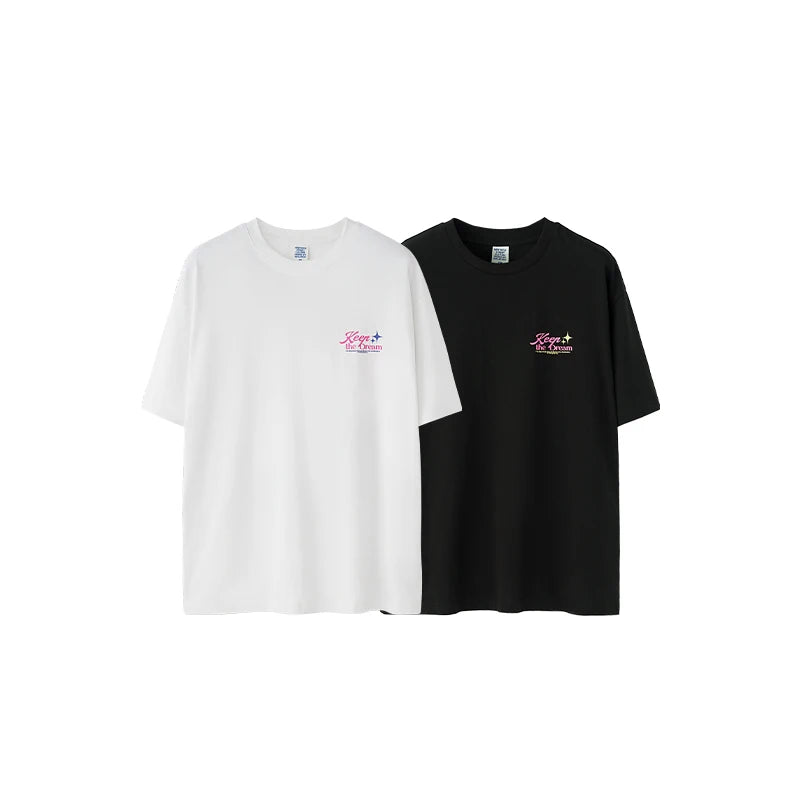 VILZSTUDIOS American Print Oversize Heavyweight Cotton T-Shirt