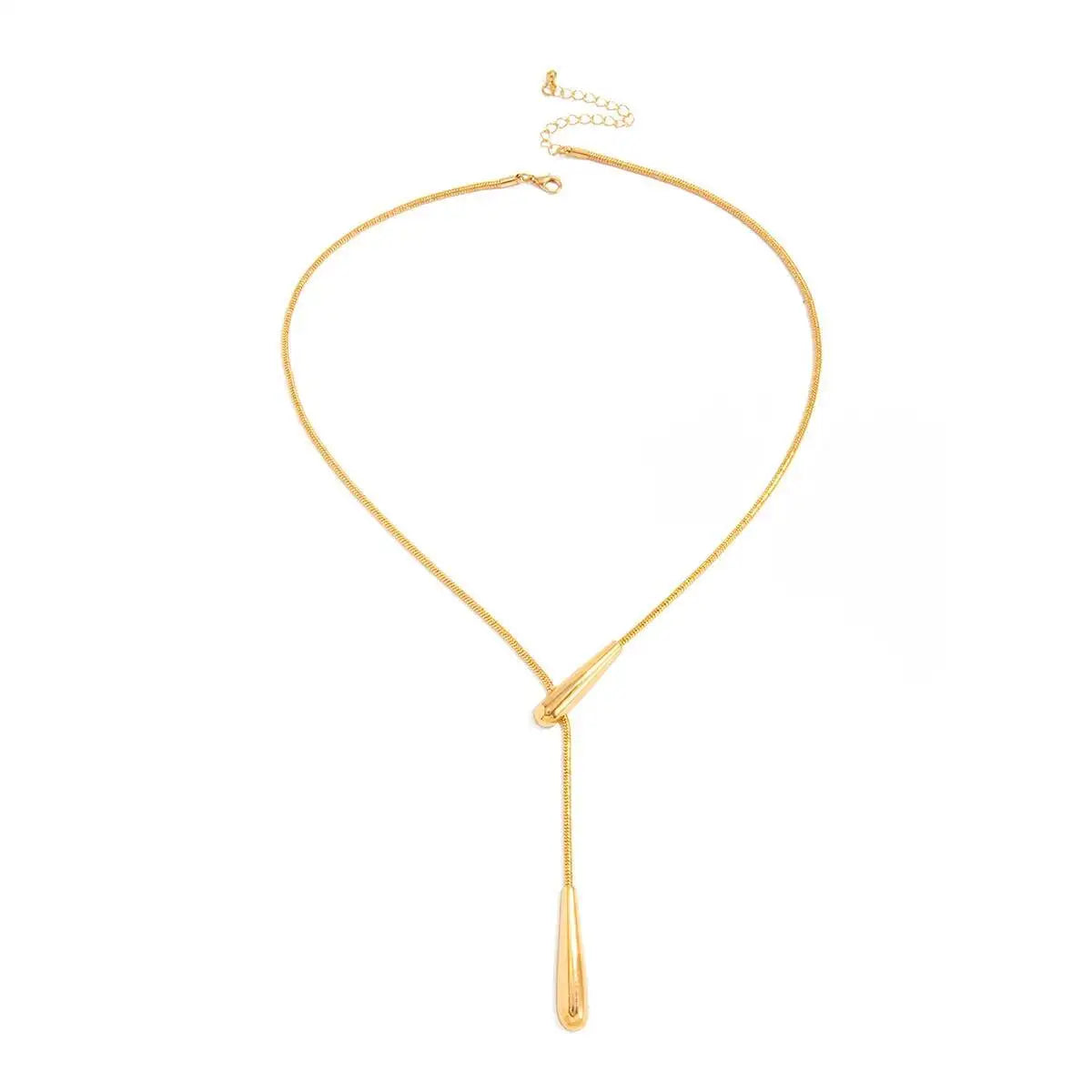 VILZSTUDIOS Elegant & Smooth Water Drop Pendant Necklace