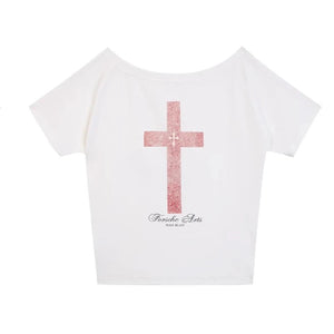 VILZSTUDIOS Vintage Graphic Print Loose T-Shirt