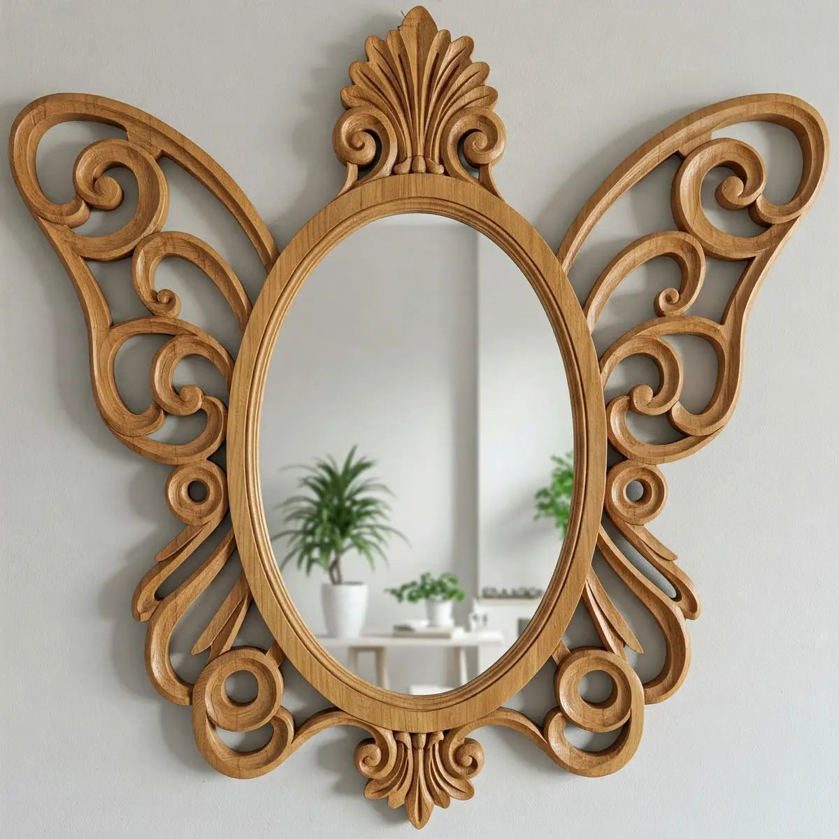 VILZSTUDIOS Irregular Big Decorative Mirrors Retro Luxury Bedroom Wall Make Up Mirror Vanity Aesthetic Girls Espelho Room Decoration