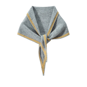 VILZSTUDIOS High Quality Autumn Winter Women 100% Cashmere Scarves 2025 NoveltyTriangular  Knitted Warm Female Scarf Shawl130*35